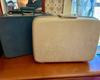 (2) Vintage Hard Suitcases