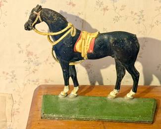 Antique Cast Iron Horse Doorstop