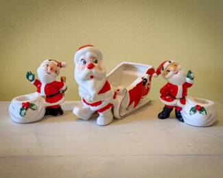 Vintage Santa Holders