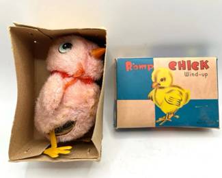 Romp Chick Wind-up Toy in Original Box — Works!