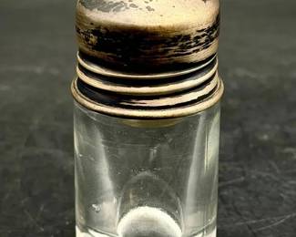 Sterling Silver Lid Webster Signed Apothecary Jar