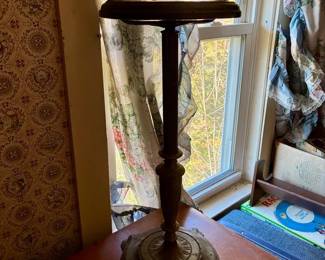 Antique Metal Ash Tray Stand