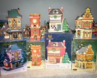 Village Porcelain Lighted Houses