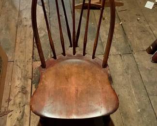 Antique Windsor-Style Child's Rocking Chair