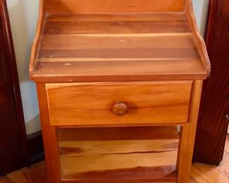 Vintage End Table With Drawer