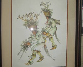 Acoma Deer Dancers artist: Sue Malinski