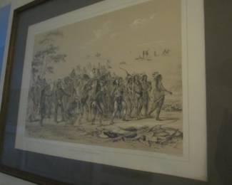"Archery of the Mandans" 1845