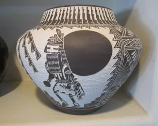 Michael & Robin Romero Acoma Hand Etched