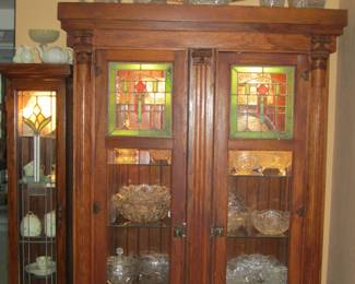 Neo Classical Style Lighted Cabinet