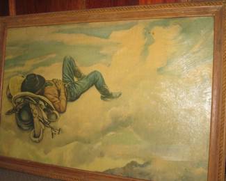 Series of 4 by Lon Megargee (originally advertising prints)