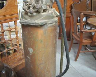Vintage Copper & Brass Fire Extinguisher