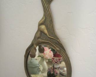 1920's Brass Mirror