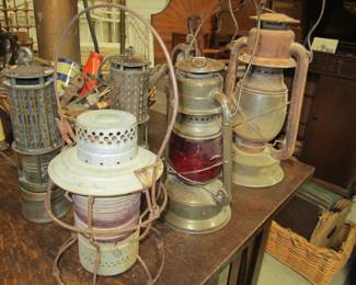 Vintage Miners Lanterns & Flame Safety Lamps