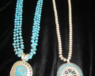 Navajo Pendants (signed)