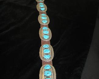 Turquoise and Sterling Concho