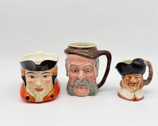 189 VintageCeramicTobyCharacterMugs