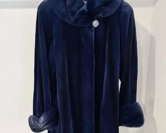 2 ShearmenaDeepNavyGenuineMinkFurCoat