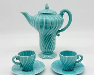 52 FranciscanWareCoronadoSwirlTurquoiseTeaSet