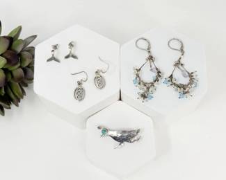 105 MixedSterlingSilverJewelrySet