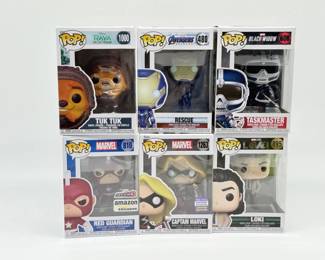 140 10FunkoPopVinylFiguresLotof6MarvelDisney