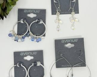 179 AvenueSilverToneEarringLot