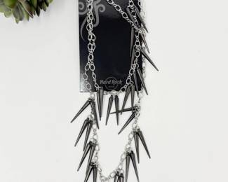 47 HardRockHotelBlackSpikeNecklace