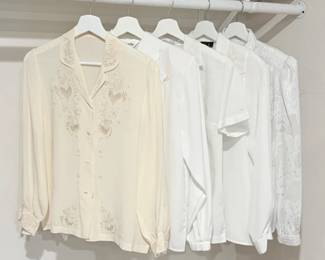 118 LotofSixVintageEmbroideredBlouses