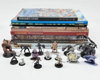 100 MixedFantasyMiniatureFiguresRPGBookCollection