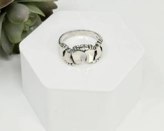 38 SterlingSilverFootprintRing