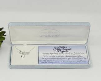 97 CrossGiftsGuardianAngelSilverToneNecklace