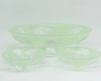 181 ImperialGlassVerlysRoseBowlCandleHoldershaschip