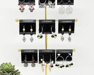 167 CatherinesMixedBeadDangleEarringsSet