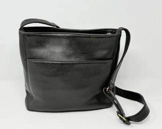 61 CoachBlackLeatherCrossbodyBag
