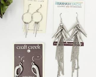 122 MixedSterlingSilverDangleEarringsSet