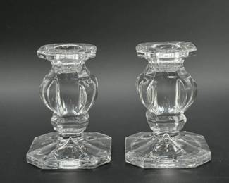 67 GorhamBaroqueLeadCrystalCandlestickHolders