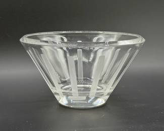 12 VeraWangWedgwoodEtchedCrystalGlassBowl
