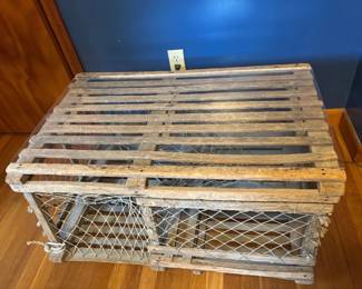 Lot 33: Vintage Lobster Trap Coffee Table