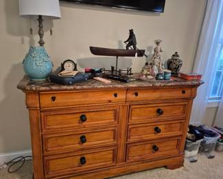 Master Dresser and Sailor in boat statue