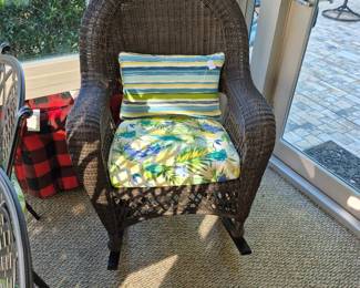 Wicker rocker