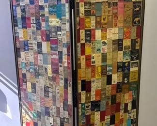 Wooden Matchbook Cover Room Divider
