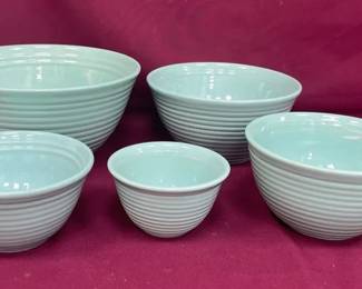 Vtg Bauer Pottery Ringware Nesting Bowls