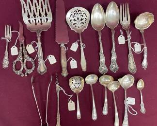 Sterling Silver Collection of Serving Pieces Flatware