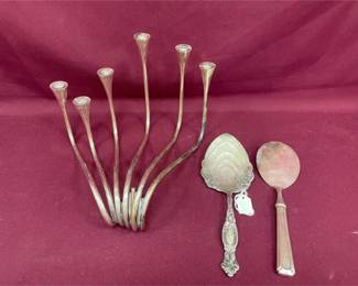 Sterling Silver Candelabrum Spoons