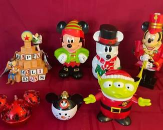 Vtg Holiday Disney Pixar Popcorn Buckets Dipper