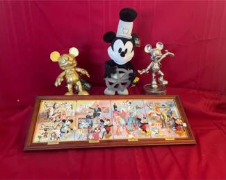 Walt Disney Rare 100th Anniversary Bradford Exchange Ceramic Plaques Mickey Themed Collectables