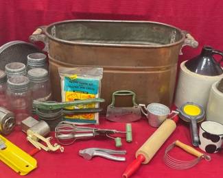 Vtg Antique Kitchenware Tools