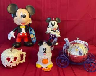 Vtg Disney Halloween Anniversary Popcorn Buckets Sipper
