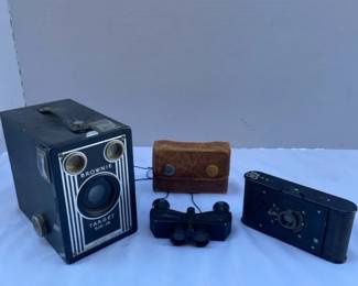 Theatis Binoculars Two Kodak Cameras