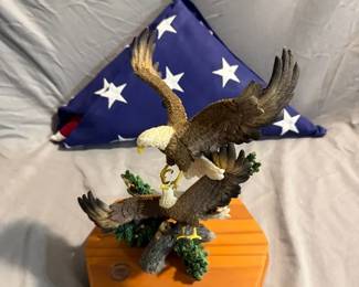 All American Flag and Eagles