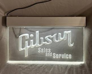Gibson Lighted Sales and Service Sign